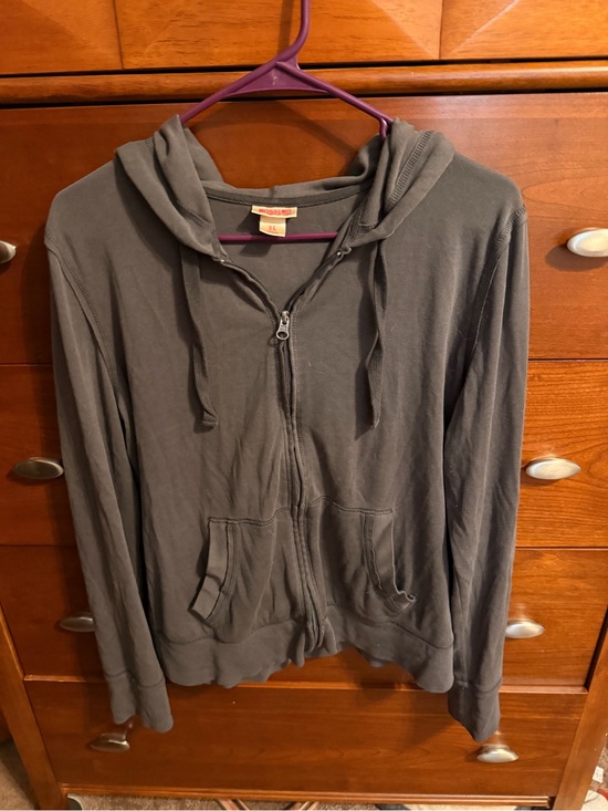 Mossimo Supply Co. Tops - Mossimo Supply Co. Women's Charcoal Gray Zip Hoodie